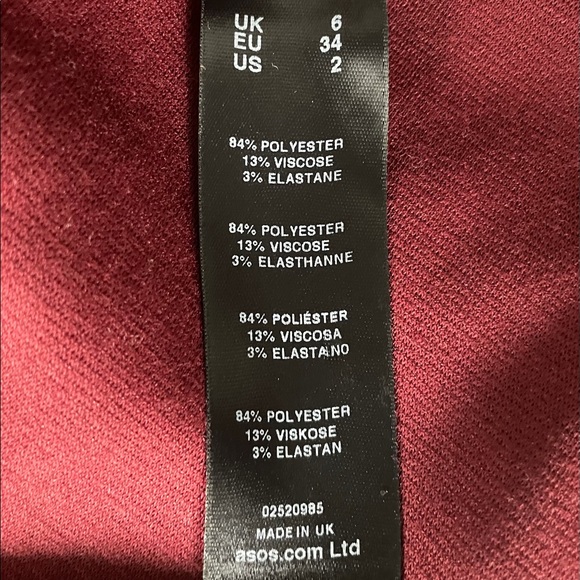 Asos long sleeve peplum hem dress - XS /S - Picture 11 of 14